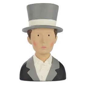 Baden collection Bräutigam Zylinder grau schwarz weiß H 30 cm Hochzeitsdekoration