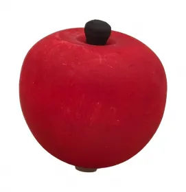 Steckfigur schwedischer kleiner Holz Apfel rot h 4 cm für Sebastian design Holzkränze