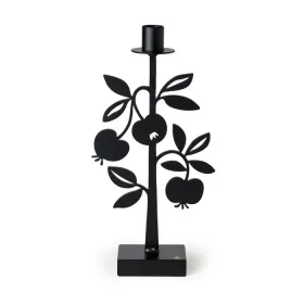 Bengt & Lotta großer Kerzenständer apple tree - Apfelbaum 1-flammig schwarz h 29 cm