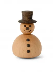 Spring Copenhagen The Snowman, small – Holzfigur kleiner Schneemann