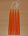 Sebastian design 4 Tannenkerzen orange für Mini-Kränze/kleine Kränze Sebastian design 4 Tannenkerzen orange für Mini-Kränze/kleine Kränze