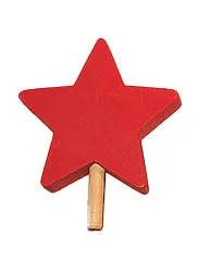 Sebastian Holzstecker kleiner Stern, rot, Steckfigur für kleine Holzkränze Sebastian Holzstecker kleiner Stern, rot, Steckfigur für kleine Holzkränze