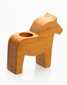 Schwedischer Teelichthalter Dalapferd, klein