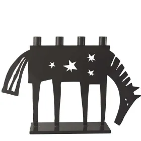 Bengt & Lotta großer Kerzenständer HORSE 4 Pferd mit Sternen 4-flammig schwarz, h 31 cm Bengt & Lotta großer Kerzenständer HORSE 4 Pferd mit Sternen 4-flammig schwarz, h 31 cm