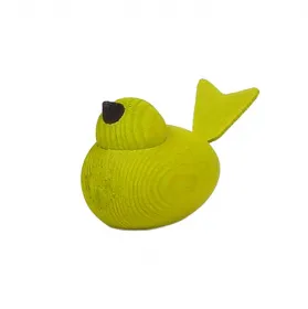 Kranzfigur kleiner Vogel lime grün 4 mm Holzdübel
