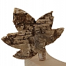Kranzstecker Ahornblatt aus Birkenrinde, H 7 cm, für Sebastian Holzkränze Kranzstecker Ahornblatt aus Birkenrinde, H 7 cm, für Sebastian Holzkränze