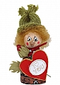 Valentinstag - Mann mit Herz u. Rose, H 9 cm Valentinstag - Mann mit Herz u. Rose, H 9 cm