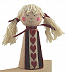 Valentinstag - Frau mit Herzband H 9 cm Valentinstag - Frau mit Herzband H 9 cm