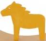 Sebastian design Pferd gelb, H 9 cm, für Holzkränze Sebastian design Pferd gelb, H 9 cm, für Holzkränze