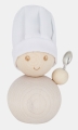 Aarikka Chef - Koch mit Löffel, weiß, H 8 cm, Finnland Aarikka Chef - Koch mit Löffel, weiß, H 8 cm, Finnland