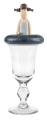 Glasabdeckung Schwimmerin 11 cm Glasabdeckung Schwimmerin 11 cm