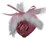 Valentinsherz dekoriert mit Schleifen und Blume, rosa, H 6 cm, für Holzkränze Valentinsherz dekoriert mit Schleifen und Blume, rosa, H 6 cm, für Holzkränze
