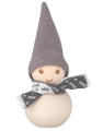 Aarikka Pakkanen Frost Elf S mit weiß/grauem Schal, Höhe 9 cm Aarikka Pakkanen Frost Elf S mit weiß/grauem Schal, Höhe 9 cm