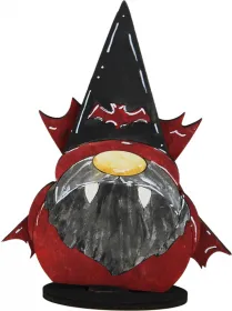 Halloween Vampir dunkelrot, schwarz, handbemalt, h 10 cm Halloween Vampir dunkelrot, schwarz, handbemalt, h 10 cm