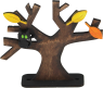 Halloween Baum mit schwarzer Katze und Herbstblätter, h 10 cm Halloween Baum mit schwarzer Katze und Herbstblätter, h 10 cm